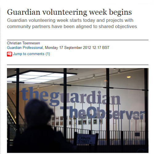 Guardian Volunteering Week Begins